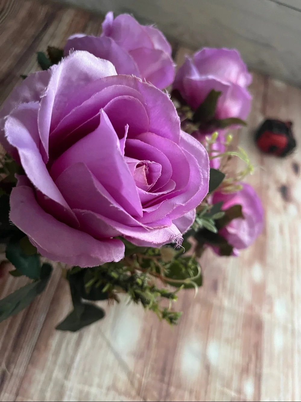 Artificial Lavender Faux Rose Bundle